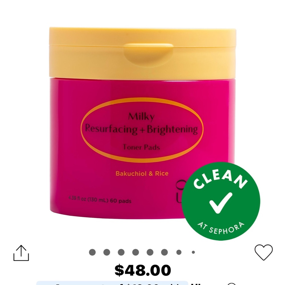 Milky Resurfacing + Brightening Toner Pads - Pink & Yellow